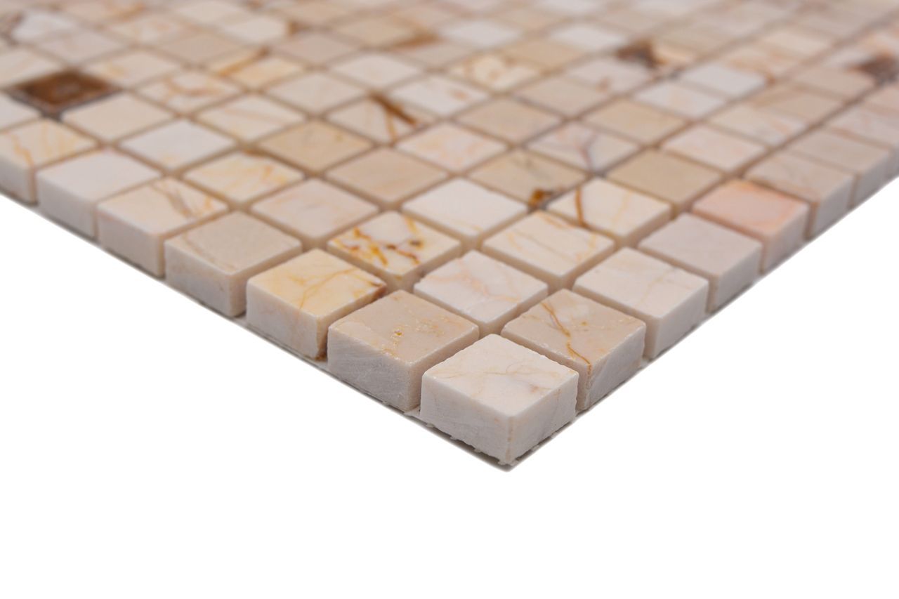 Золотая кремовая мраморная мозаика Mosaix ARCH-00107052 - Вид №2