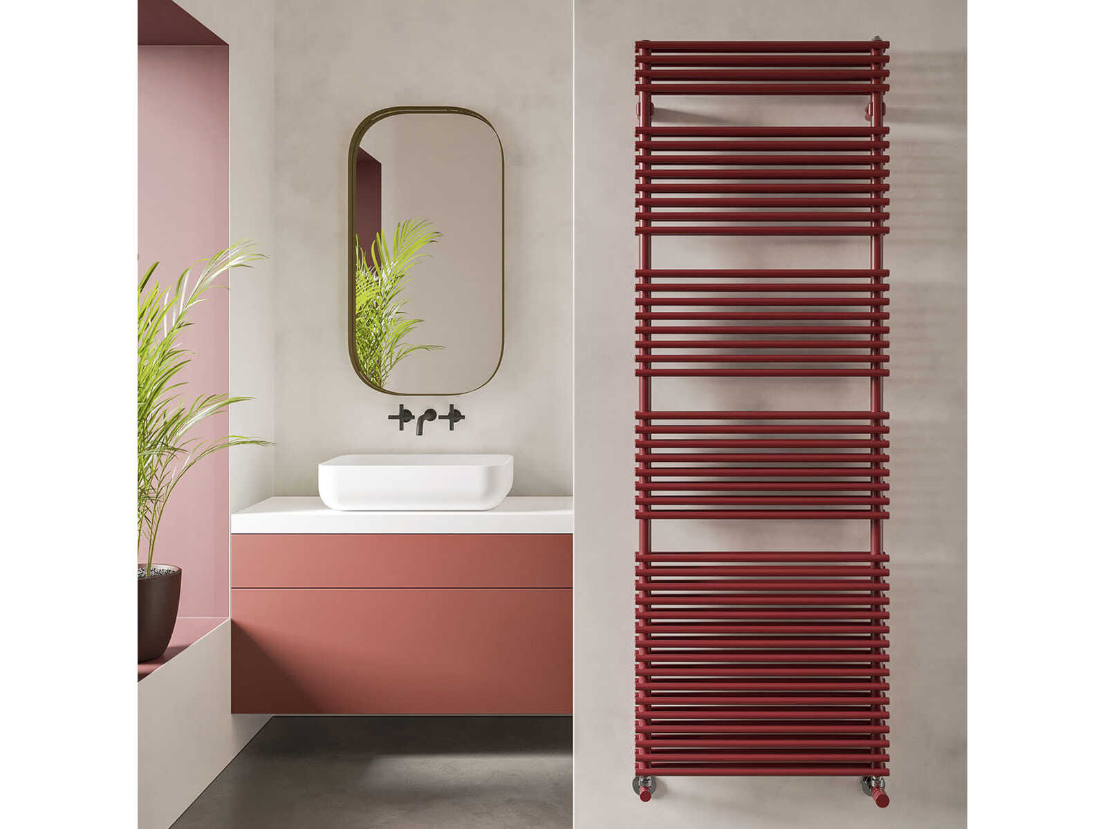 Стальной радиатор для ванной комнаты Irsap флейта ARCH-00073779