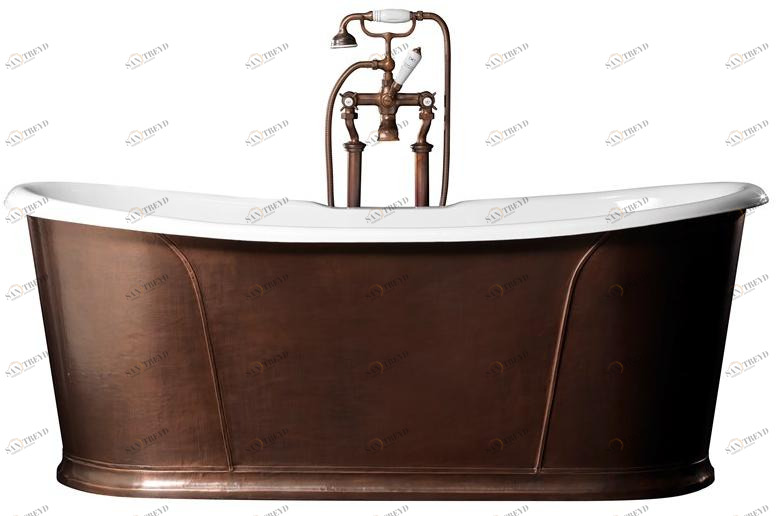 Devon&Devon Отдельностоящая овальная чугунная ванна sun-id-1377384