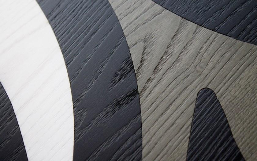 LIGNIS® Настенные часы из инкрустированного дерева Dolcevita abstract 10.004 / 10.082 - Вид №2