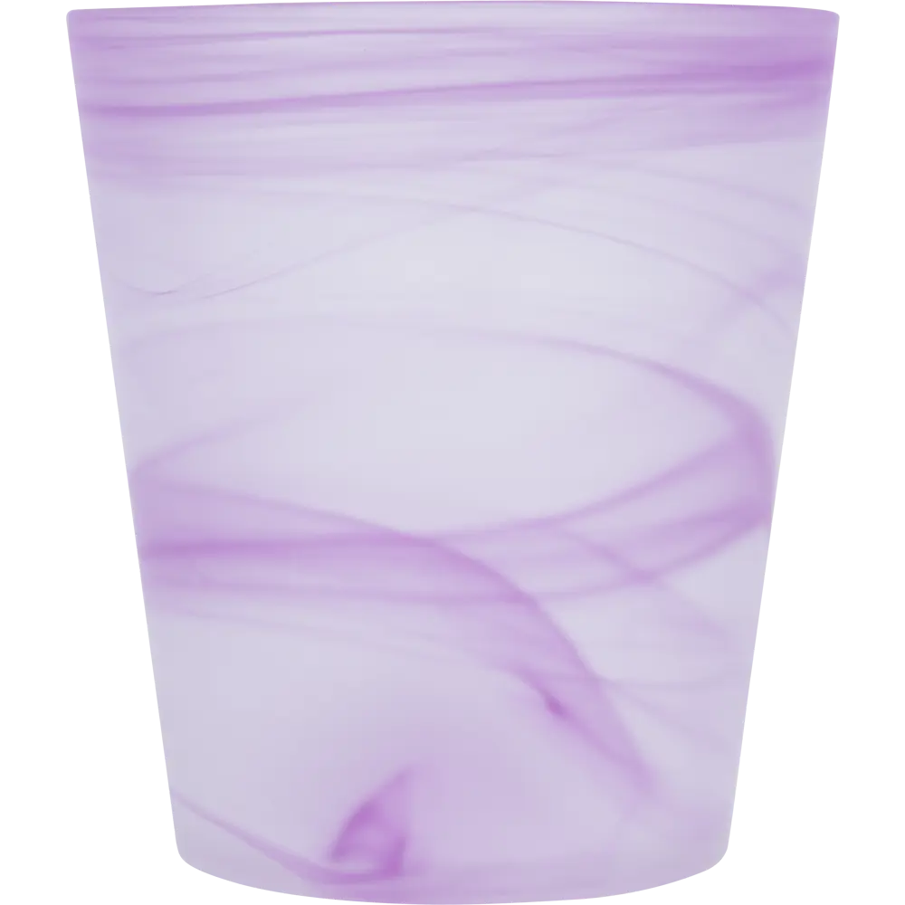 Кашпо для орхидей ø14 h15 см v1 л стекло белый/фиолетовый NINA GLASS Бальзамин STLM-2112694