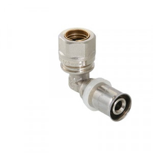 VTm.253.I.001615 Пресс-фитинг –  угольник с переходом на обжимное соединение Valtec 16 x 15 мм