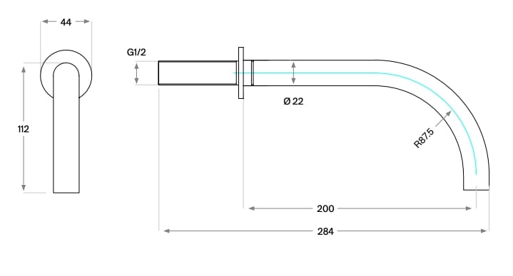 Настенный дозирующий носик из нержавеющей стали COCOON John Pawson ARCH-00151580 - Вид №6