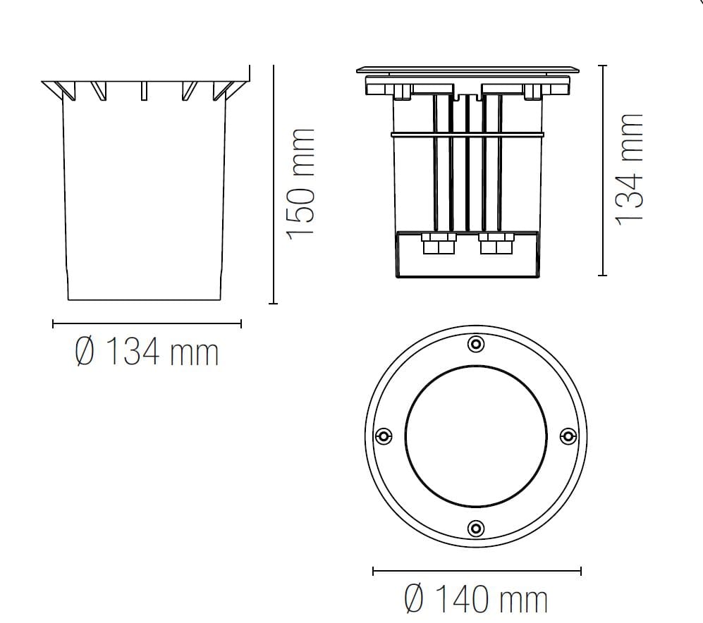 Из нержавеющей стали напольные светодиодные карты Fan Europe Lighting INTEC ARCH-00076893 - Вид №7