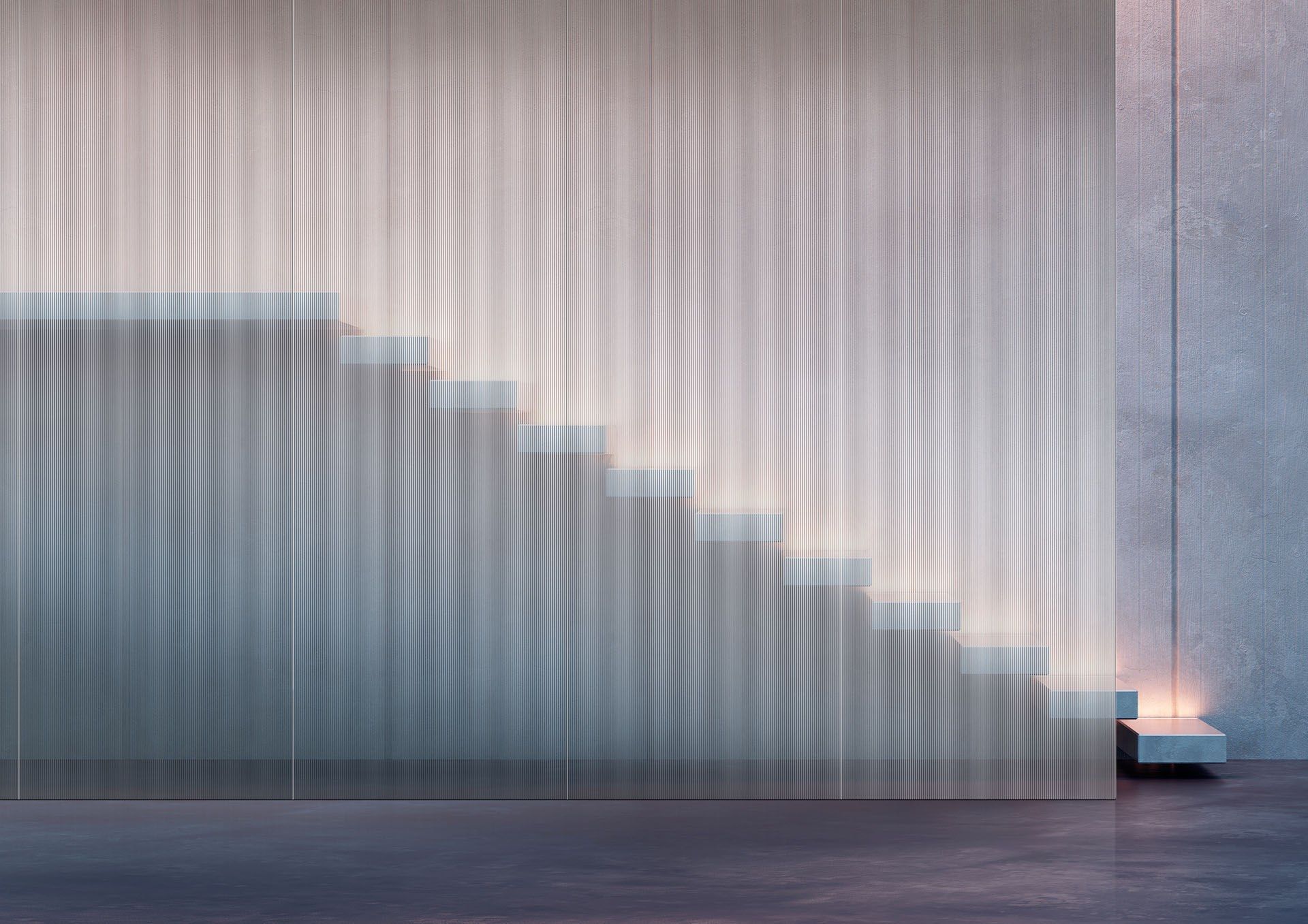 Матовое стекло с линейной текстурой Madras® Madras® linear Texturized ARCH-00047468 - Вид №2