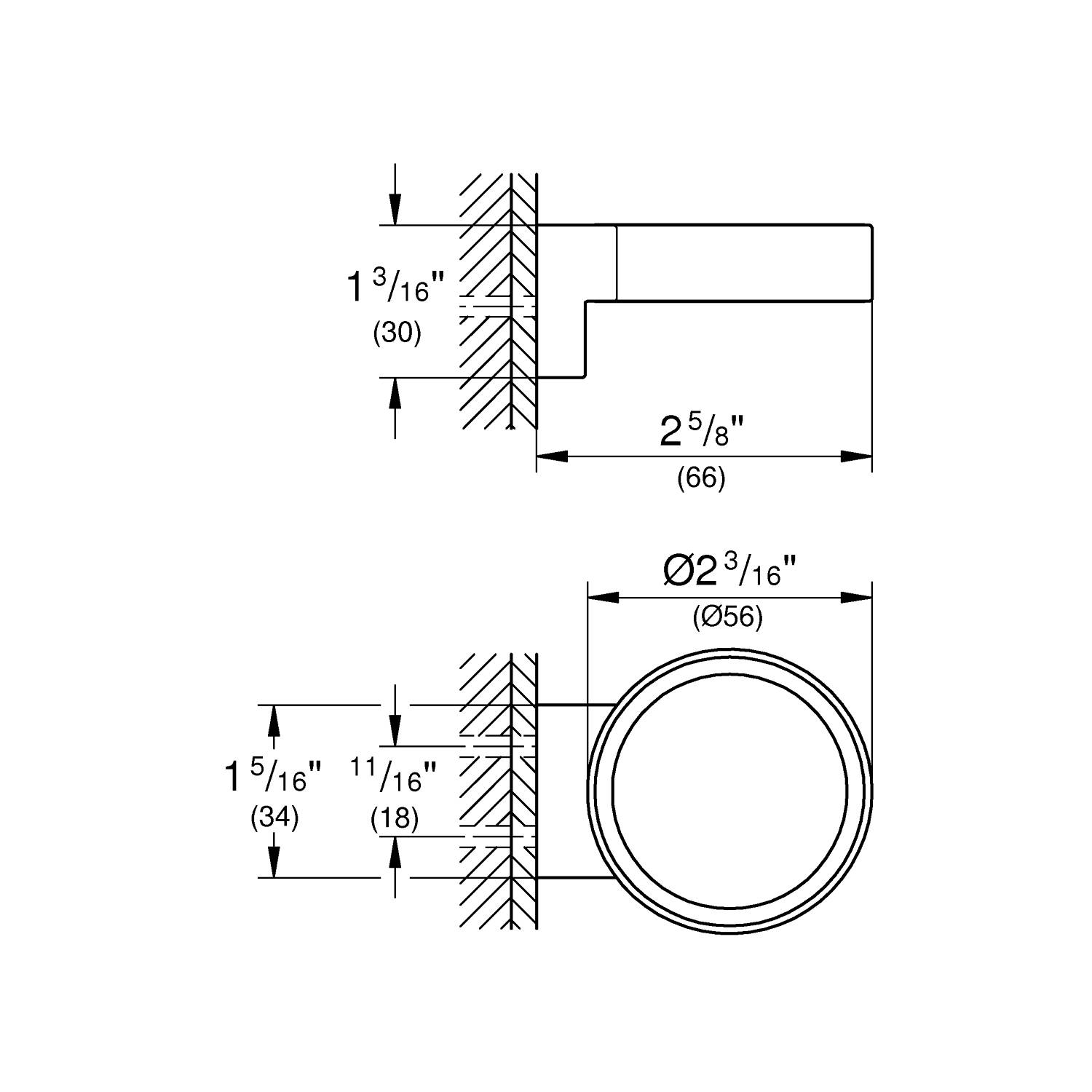 Держатель для стакана GROHE Selection, теплый закат глянец (41027DA0) - Вид №1