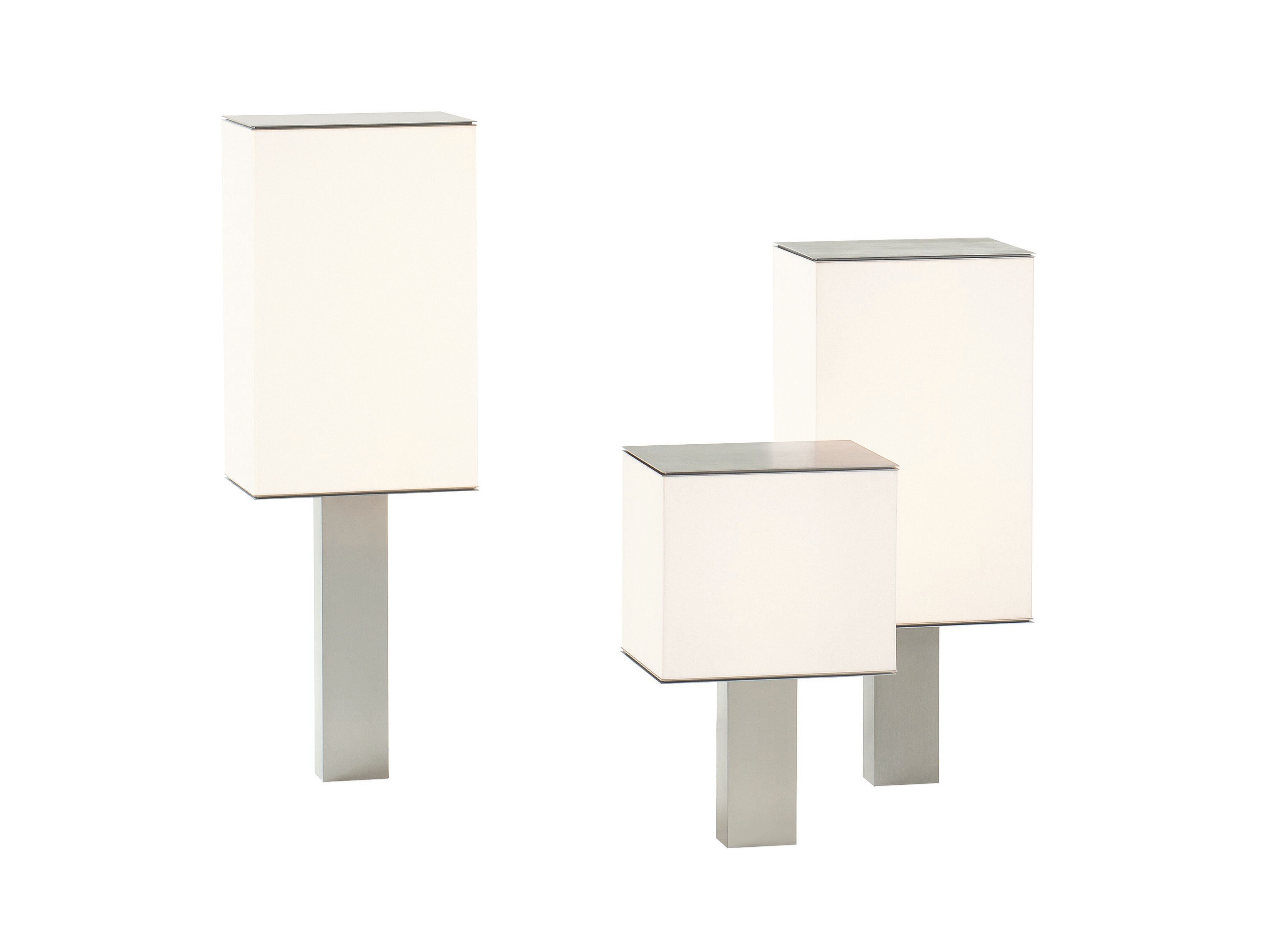 Светодиодная напольная лампа из нержавеющей стали и льна Poliform Helga ARCH-00051046 - Вид №1