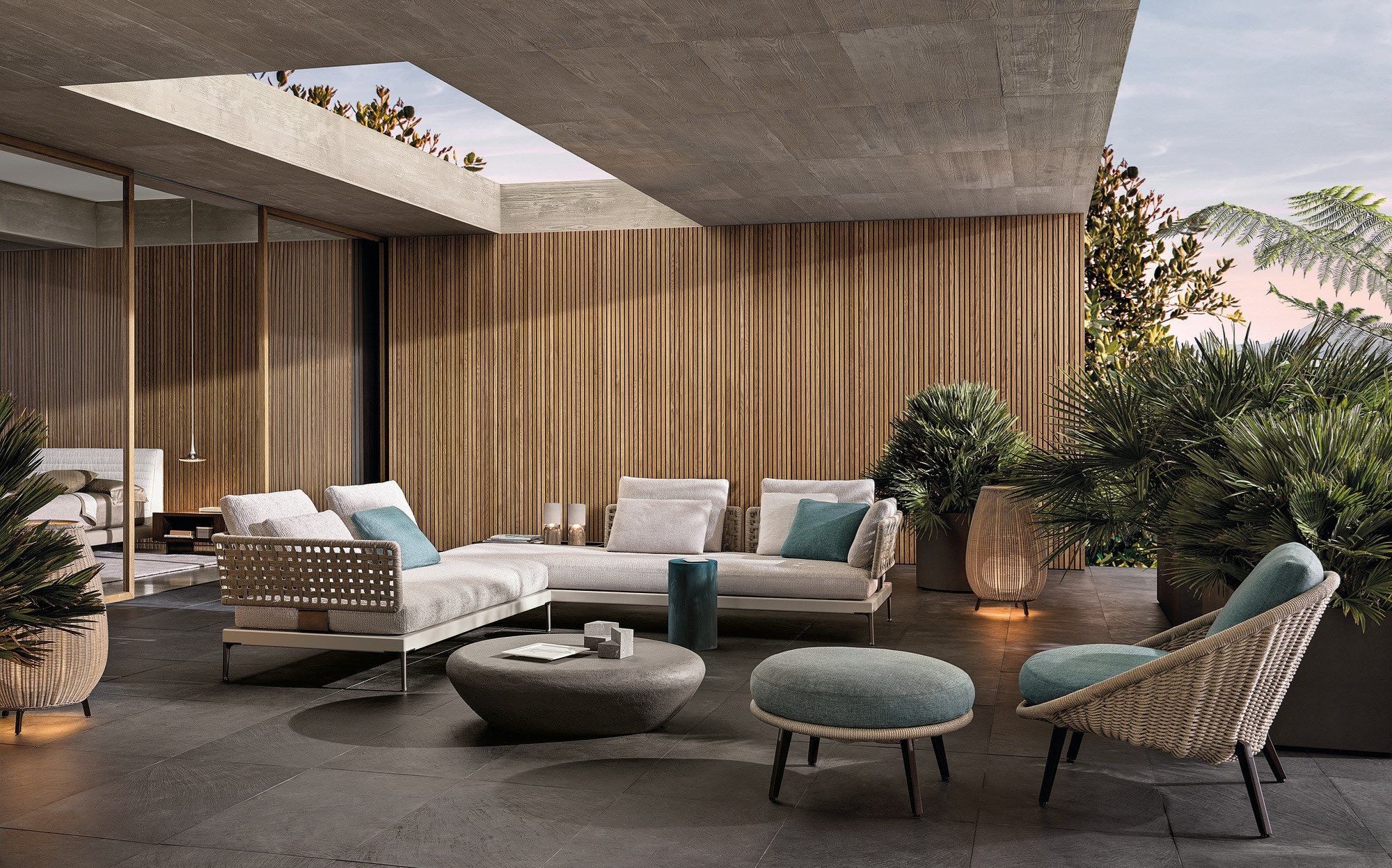 Секционная ткань открытый диван Minotti патио ARCH-00067019 - Вид №7