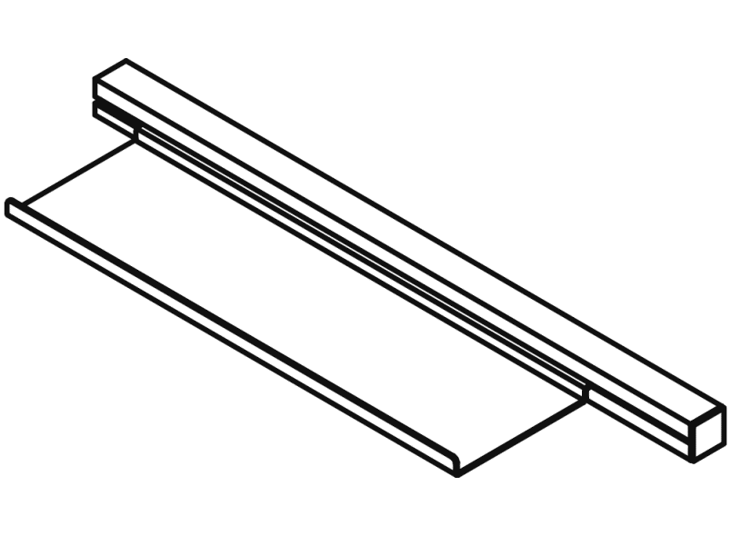 950.13.0002 Профиль для умывальника с полкой HEWI USA Produkte  - Вид №4