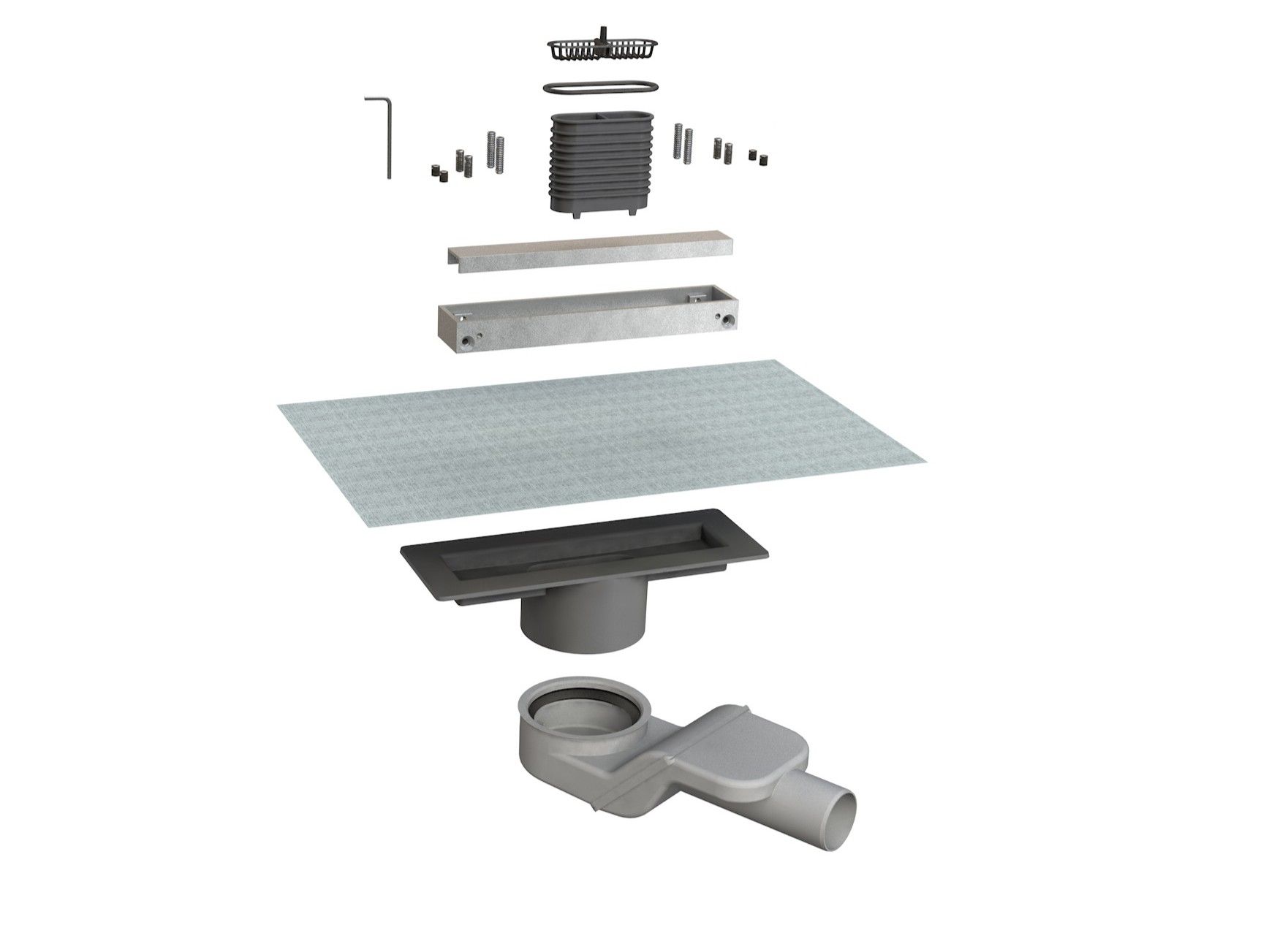 Алюминиевый слив для душа Bonomini Canalissima ARCH-00039037 - Вид №1