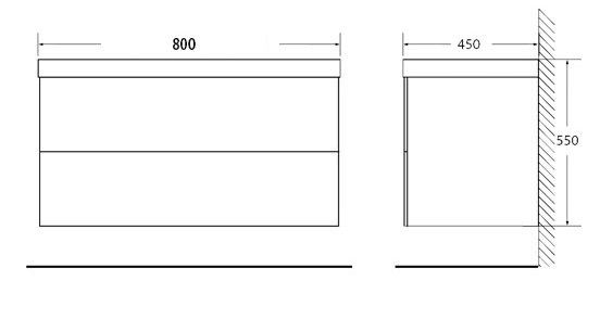 Мебель для ванной BelBagno REGINA-800-2C-SO-BO-P-BLUM - Вид №3