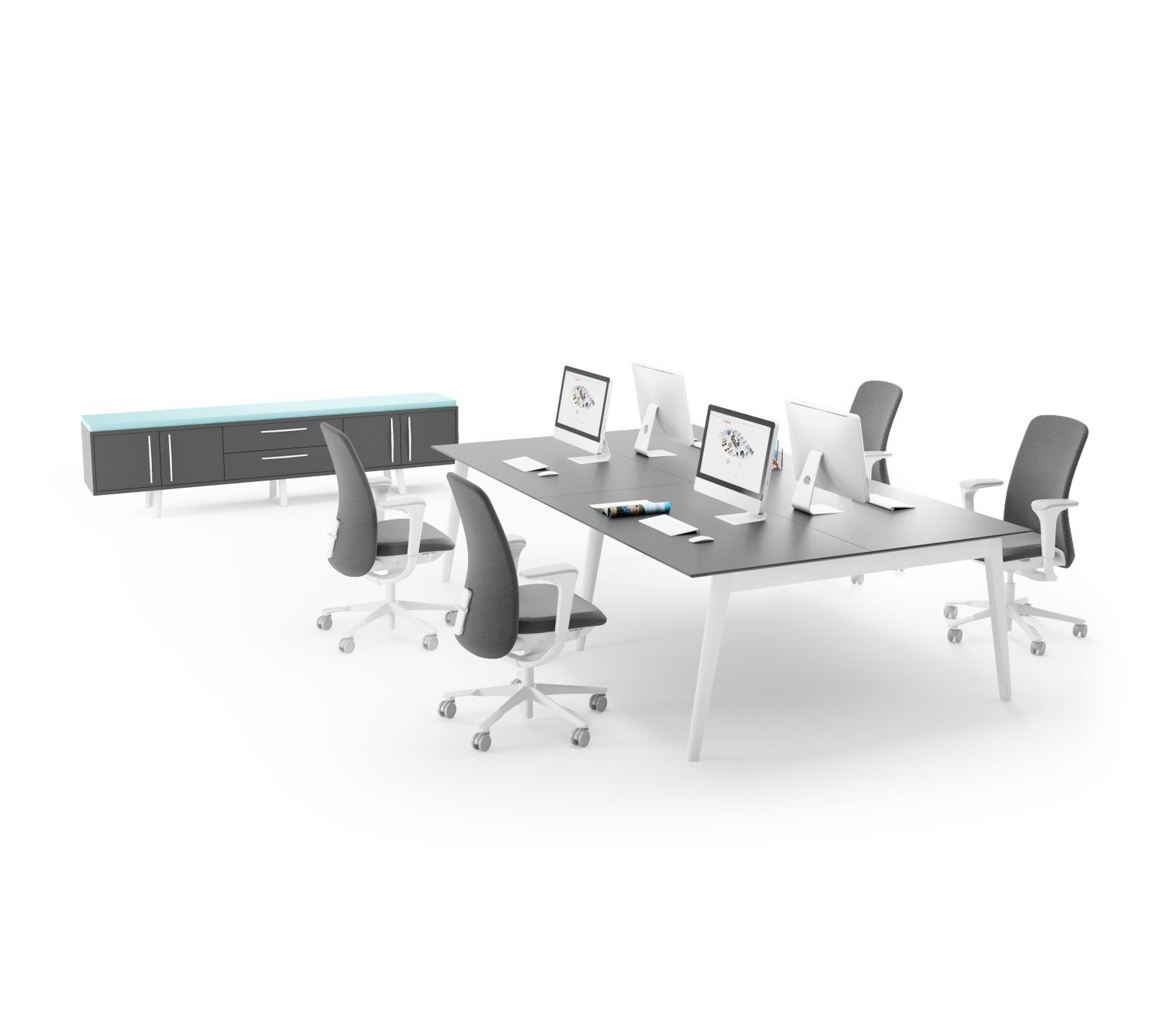 Деревянный офисный шкаф FURNIKO Тундра ARCH-00095771 - Вид №1