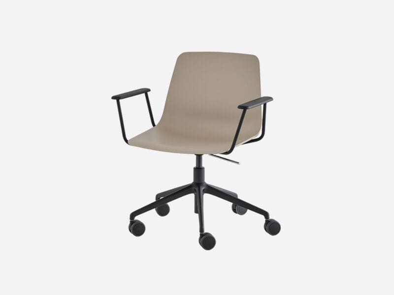 Офисное кресло с регулируемой высотой из полипропилена и подлокотниками с 5 спицами INCLASS Varya XL ARCH-00005282