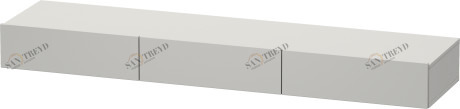 DS827300707 Полочка с ящиком DuraStyle #DS8273 1800 x 440 мм Бетонно-серый матовый декор Duravit