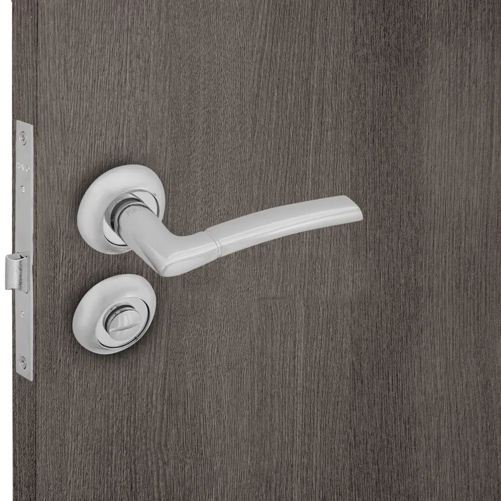 Дверные ручки Punto Ardea с запиранием комплект цвет хром STLM-2061223 - Вид №6
