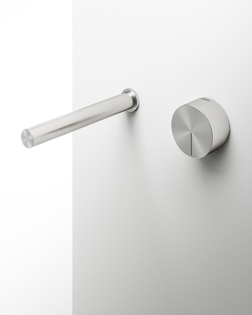 FALPER Смеситель для умывальника настенный из нержавеющей стали на 2 отверстия Acquifero sun-id-1450142 - Вид №2