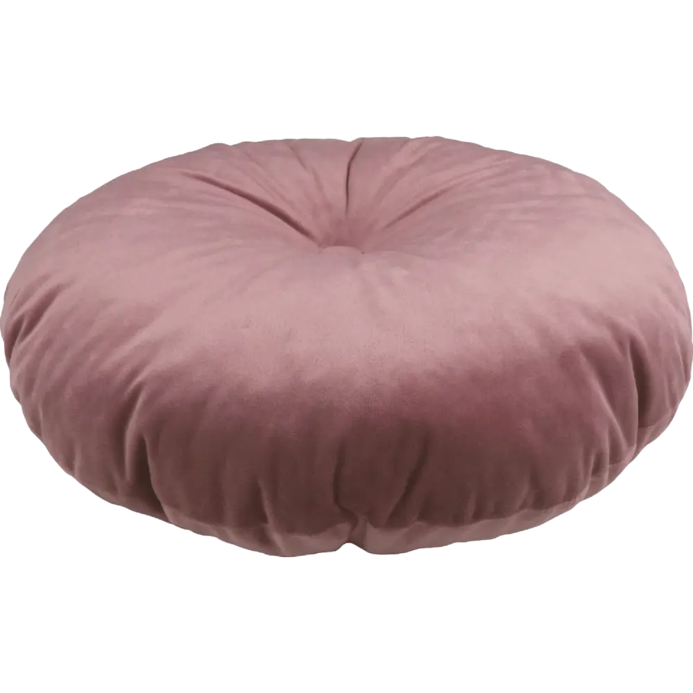 Подушка круглая Ø45 см цвет пыльная роза 82675609 STLM-2144686 LINEN WAY  - Вид №1