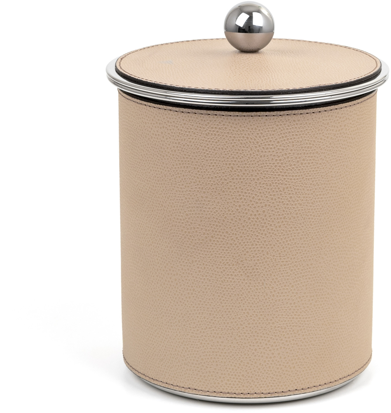 Ведро для льда Axel - Ø 15XH20,5 см / зернистая кожа_coffee