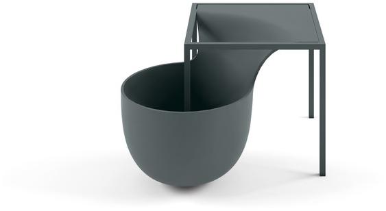 Alias Квадратный журнальный столик с вещевым ящиком Flow bowl sun-id-1452928 - Вид №1