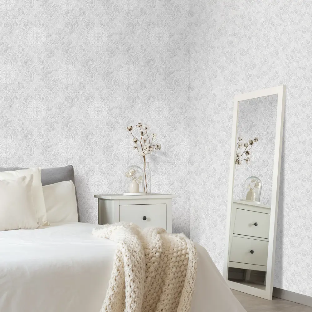 Обои флизелиновые Euro Decor Marco белые 1.06 м ED7116-00 88468847 STLM-2054960 - Вид №3