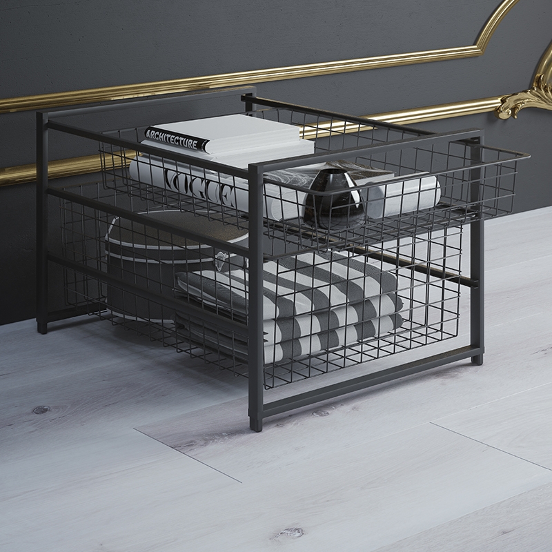 Сетчатая корзина для рамы , 555x410x85 мм, черный LJPS0501 Public Steel Россия  - Вид №2