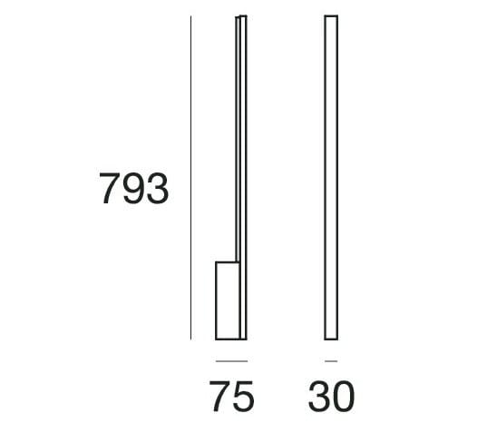 Алюминиевый светодиодный настенный светильник Stilnovo Xilema ARCH-00056939 - Вид №2