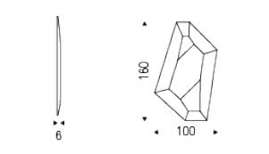 Настенное зеркало Cattelan italia DIAMOND ARCH-00104194 - Вид №3