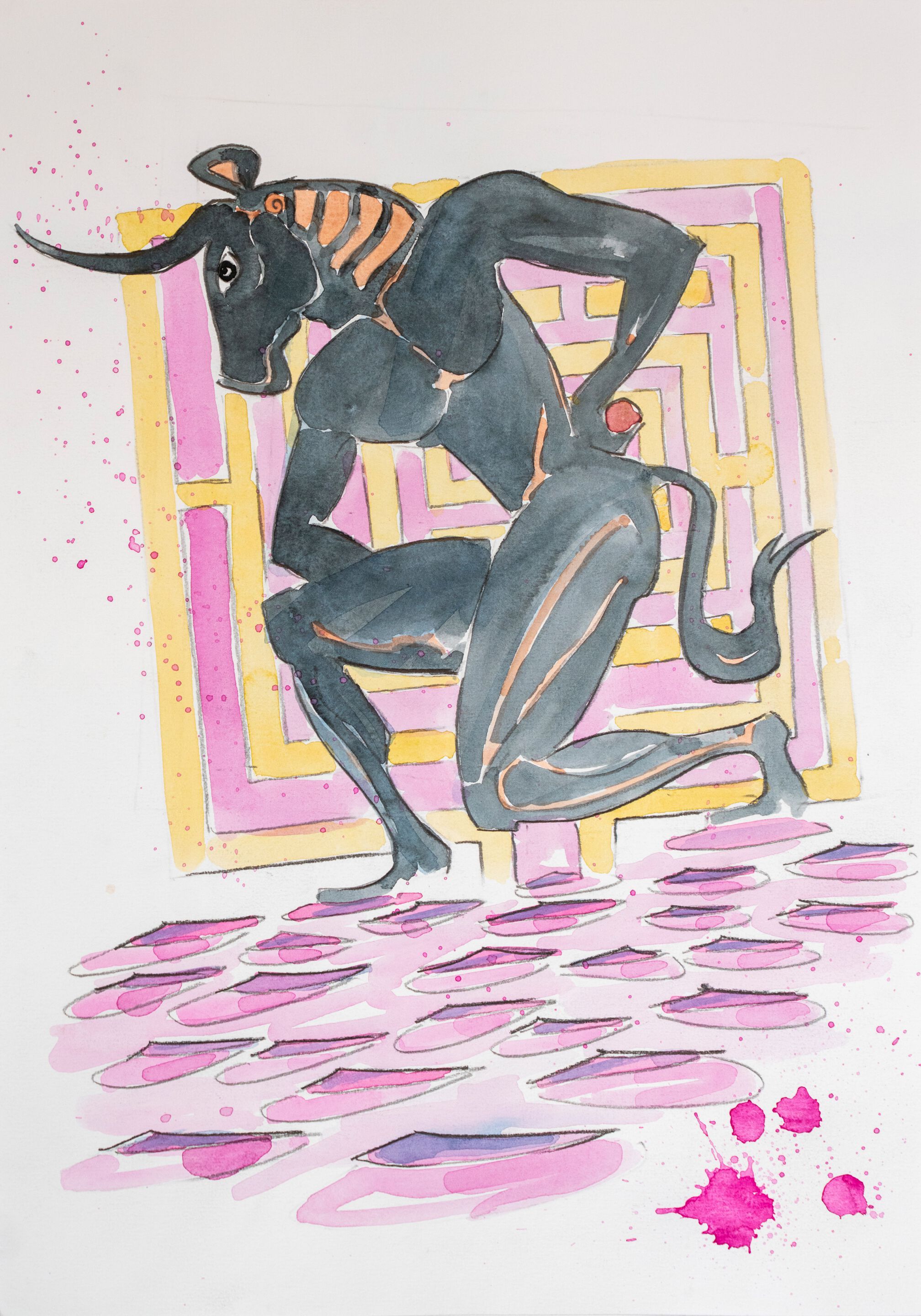 Керамическая трехмерная поверхность плитки Bosa Motus / Mythos ARCH-00110173 - Вид №2