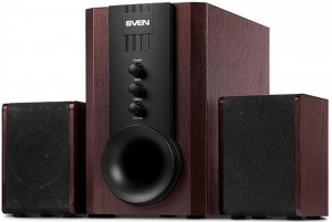 SV-0130821DW Колонки ( с сабвуфером)ас sps-821 (40 вт), тёмное дерево/чёрный Sven