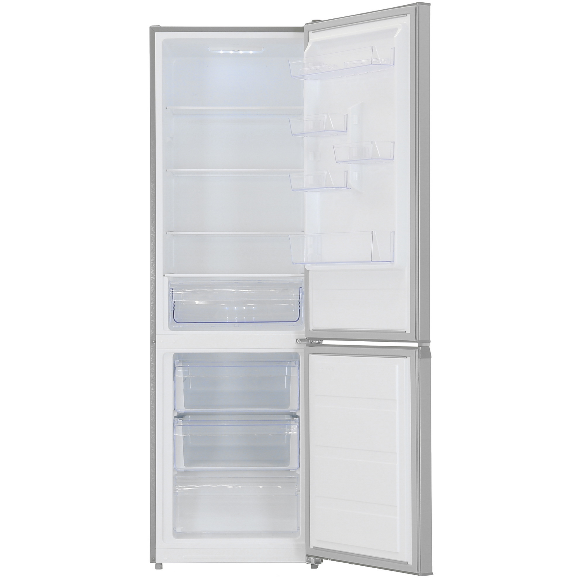 5049842 Холодильник с морозильником   DEXP B220AMA серебристый STDN-0026550 - Вид №1