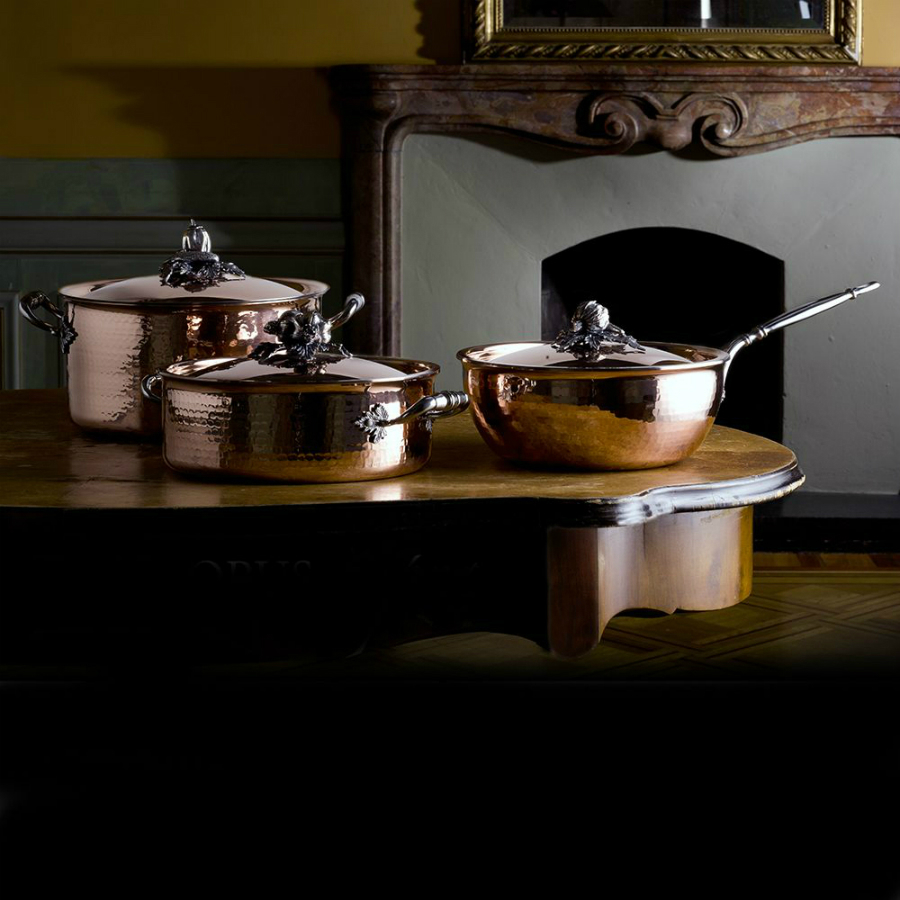 Кастрюля низкая Opus Cupra OCA2609X, с крышкой, медь/нержавеющая сталь, Ø26 см, 5 л Ruffoni CH26RUFFONI - Вид №1