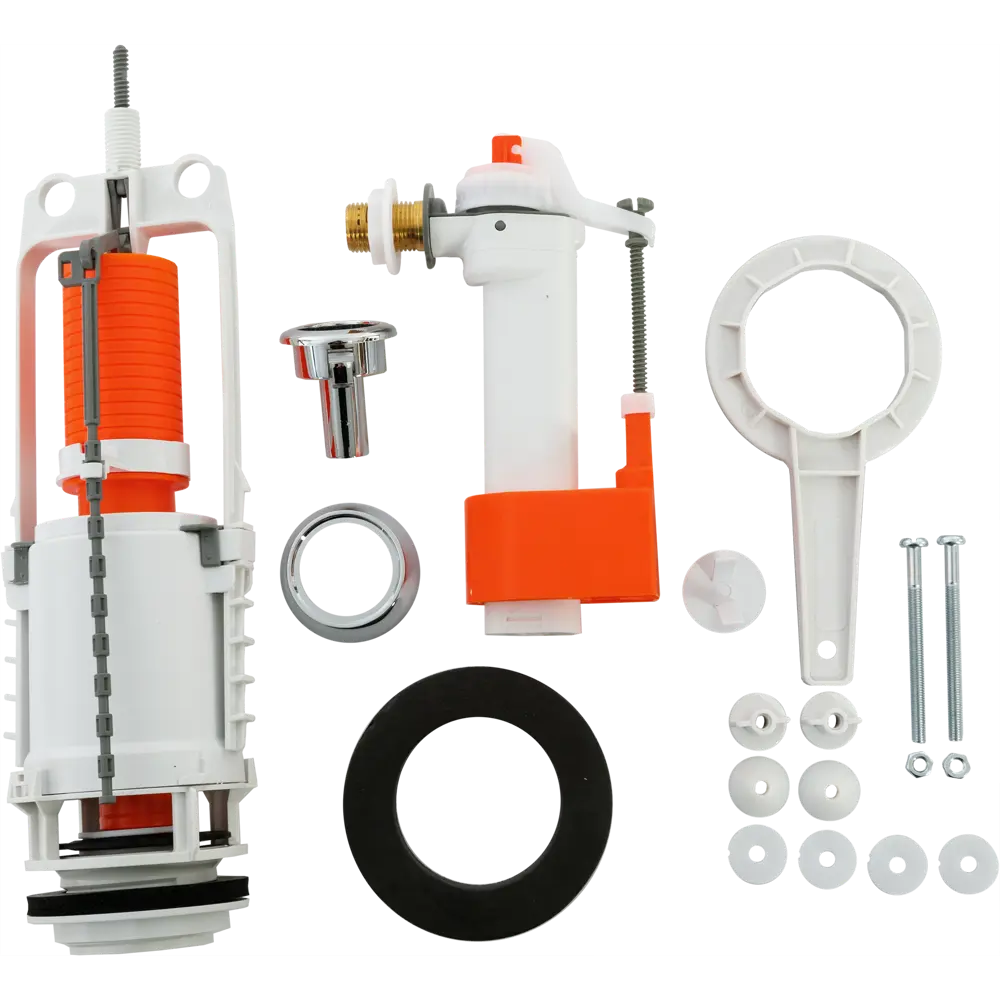 Арматура сливная EQUATION с боковой подводкой и кнопкой двойного слива 82266085 STLM-0023566