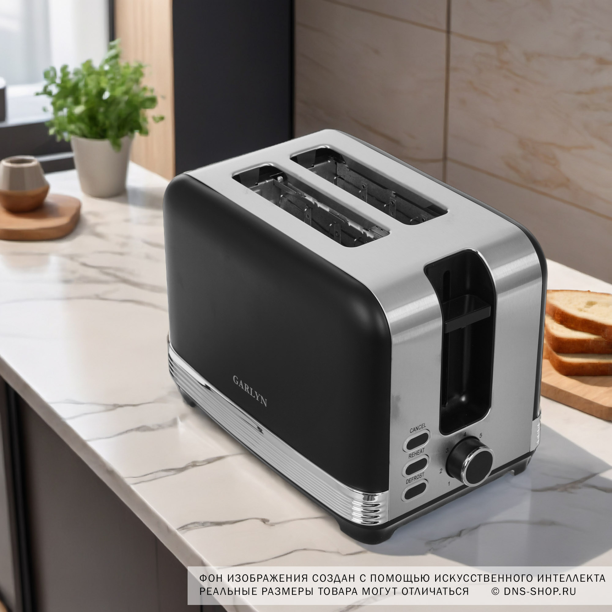 5346951 Тостер Garlyn TR-200 черный STDN-0004379 - Вид №8