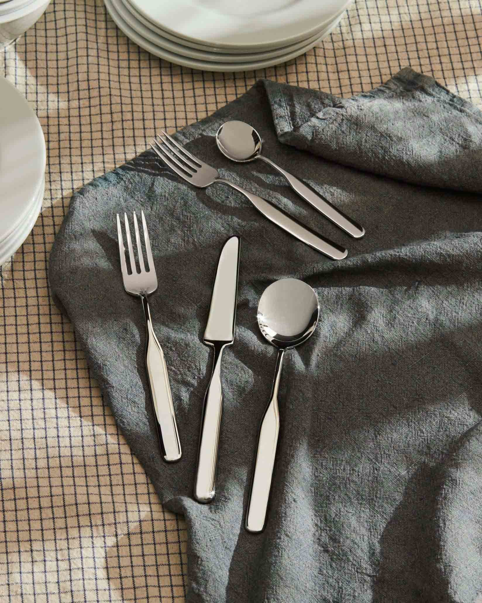 Вилка для фруктов. 6 предметов Alessi с высоким воротником Collo-alto IS02/5 - Вид №1