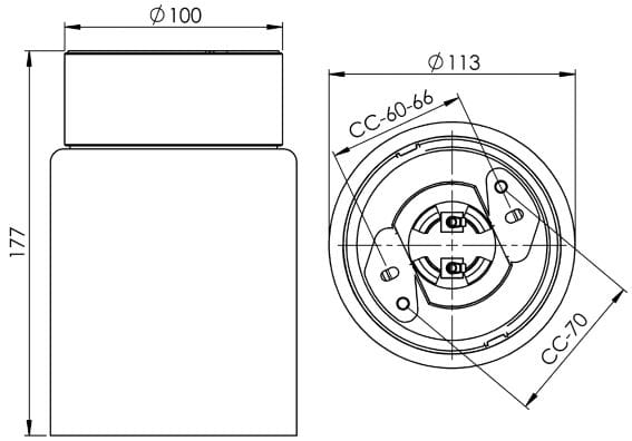 Светодиодный потолочный светильник из опалового стекла Ifö Electric Open ARCH-00023341 - Вид №3