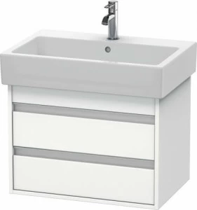 KT662401818 Ketho Тумбочка подвесная Белый матовый, декор