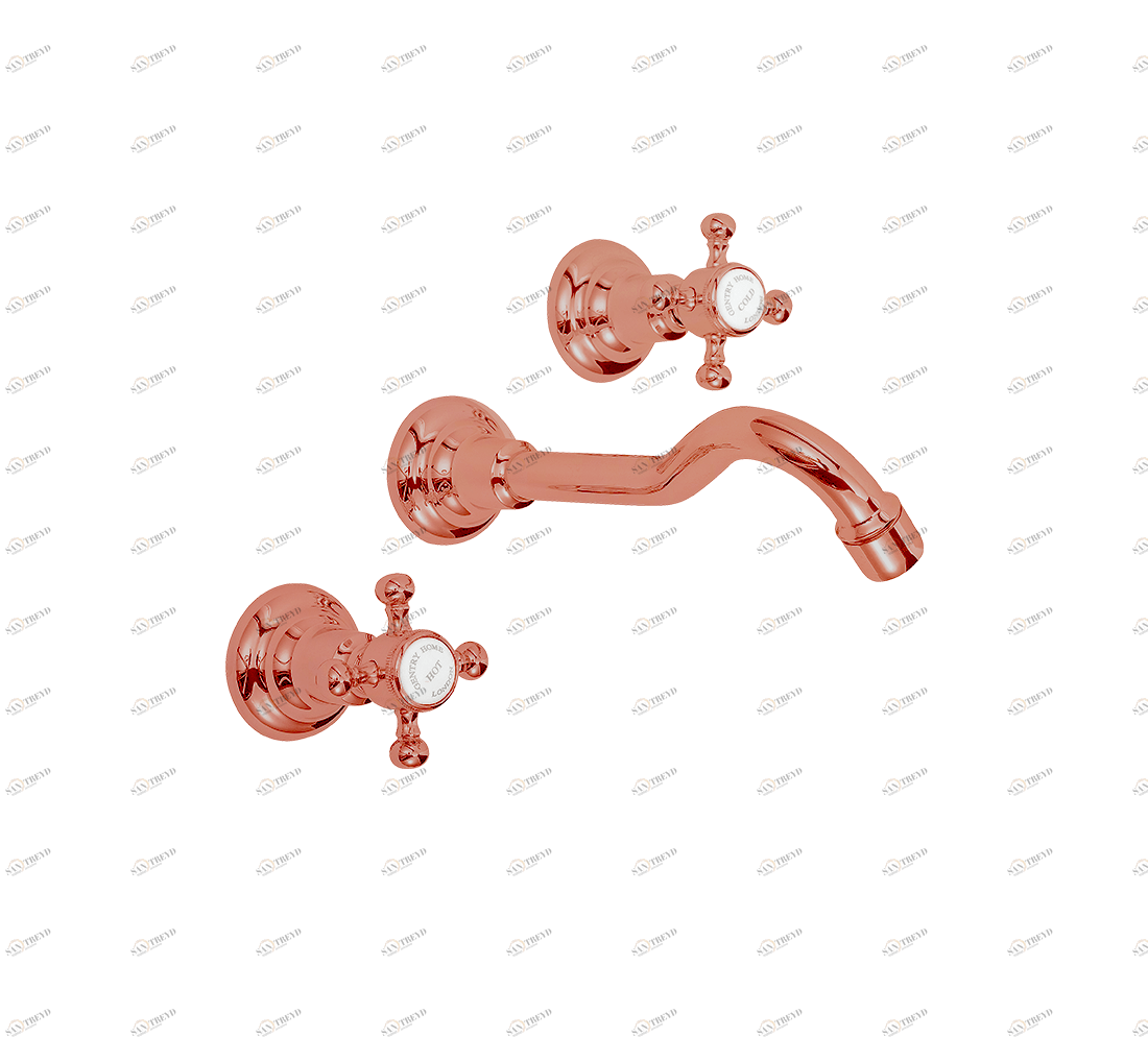 Gentry Home Центр смесителя для раковины до центра два отверстия под смеситель мм Antique Медь GH102432