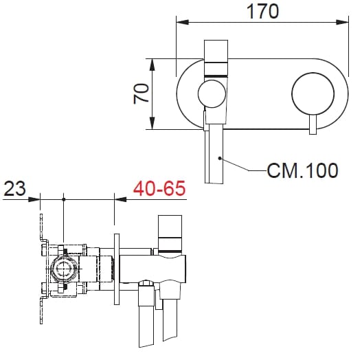 Нержавеющая сталь гидроскоп с миксером BEAMTECH Timeless ARCH-00085568 - Вид №2