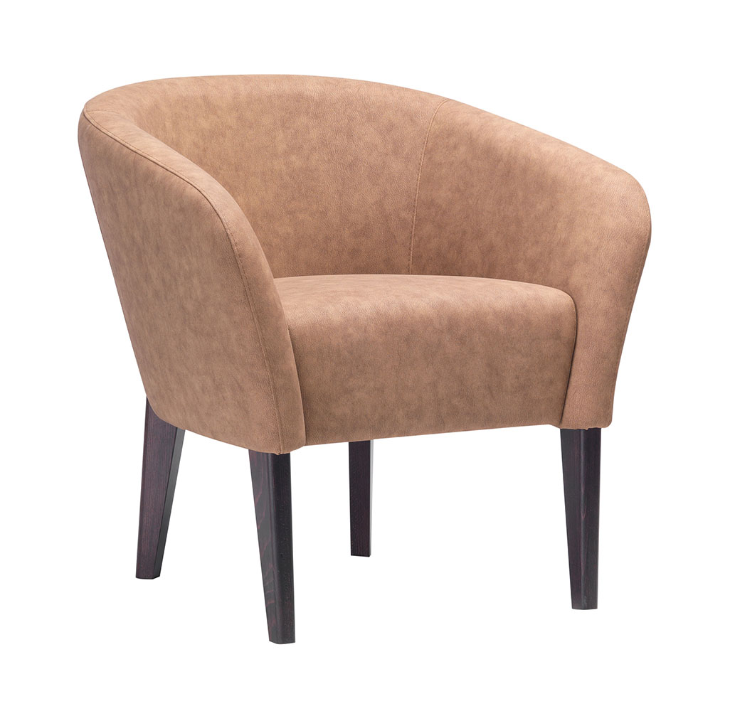 Kyk542 Кресло с каркасом из древесины бука, 4 ножки. Сиденье и спинка мягкие. Et al. Kyk - Вид №1