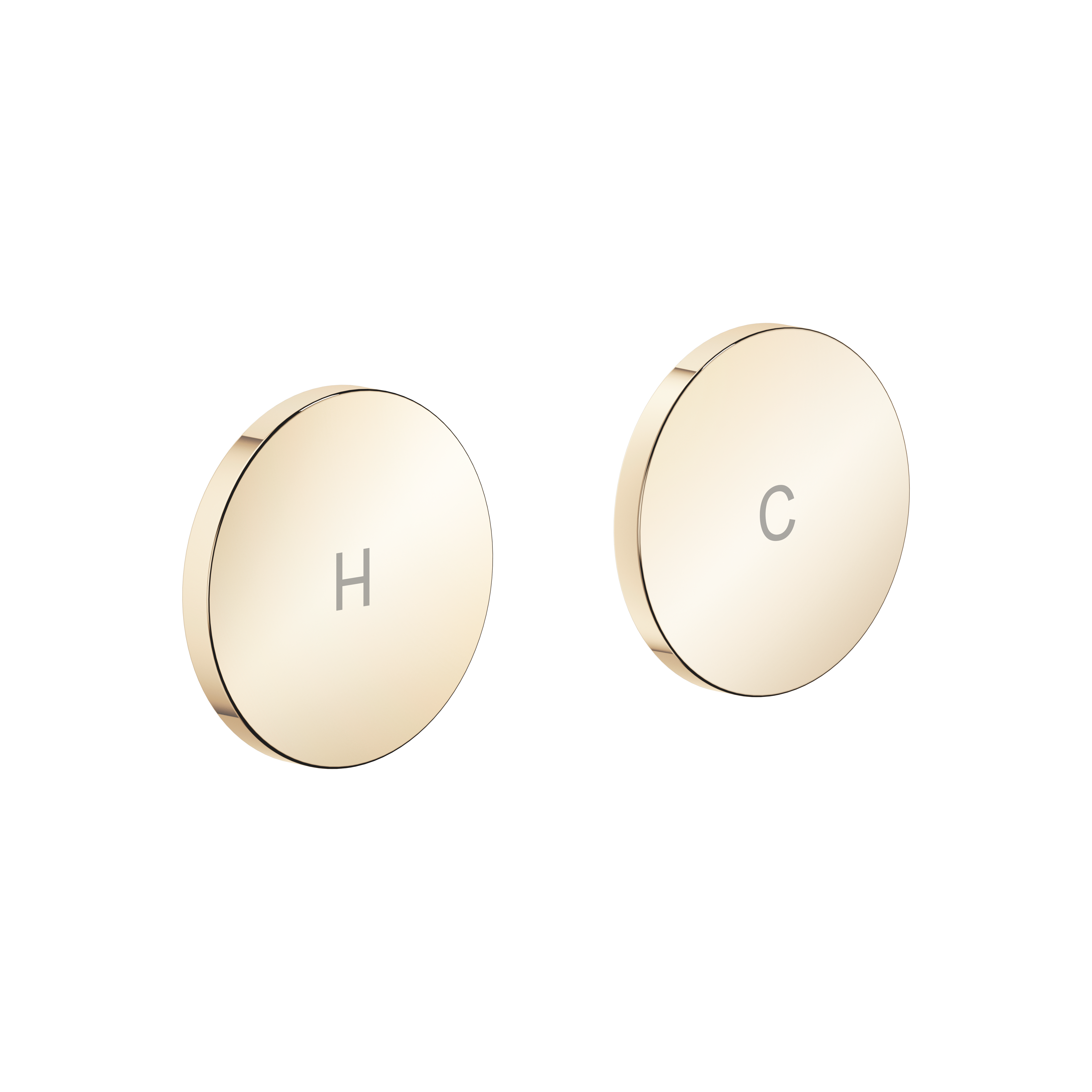 Набор вставок для ручек CYO H&C - Durabrass (золото 23 карата) DornBracht 11285811-09