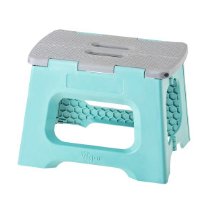 91144762 Табурет садовый складной 32 см х 26 см х 23 см пластик синий STOOL FOLDABLE STLM-0499086 VIGAR