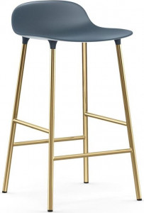 1400927 Барный стул 65 см латунь синий Normann Copenhagen Form