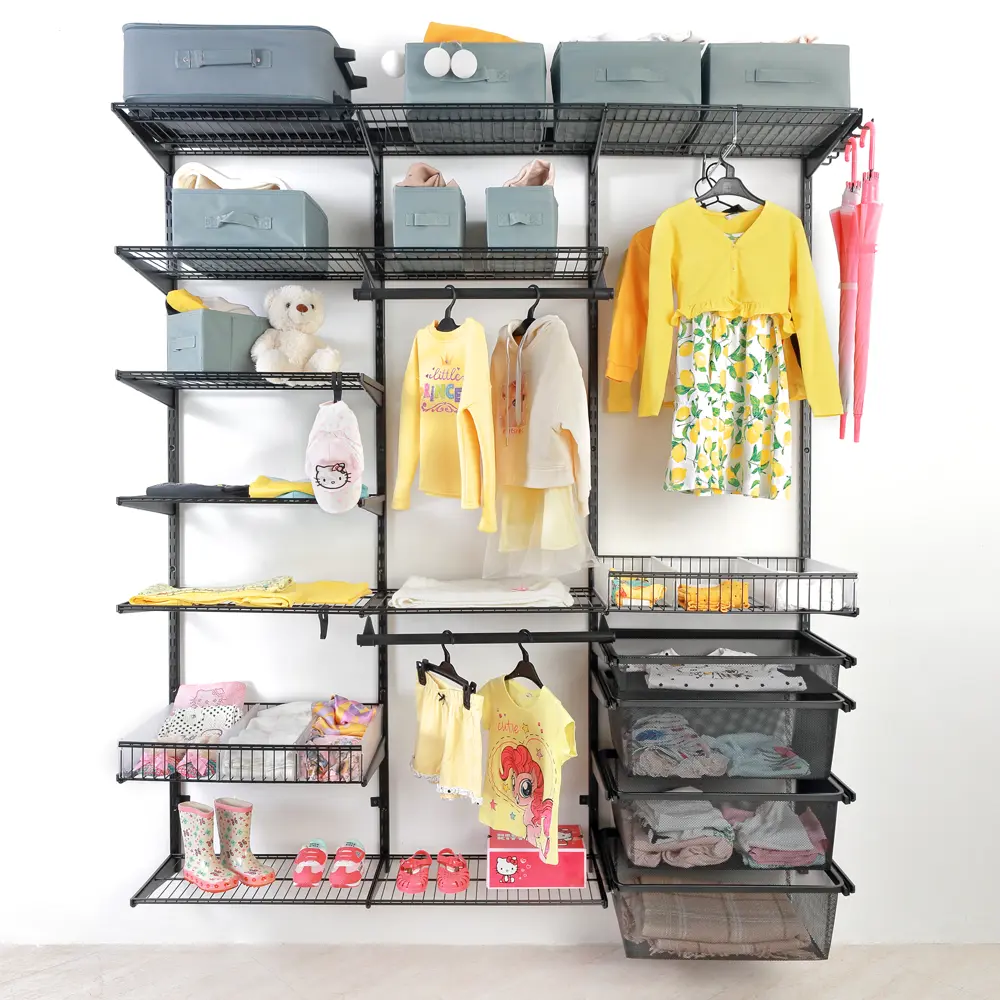 Полка проволочная НСХ для гардеробной системы 55.3x28.5 см черная 83385529 STLM-0040681 - Вид №6