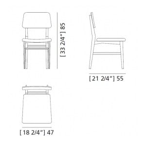 Мягкий стул из ткани Morelato Contemporaneo ARCH-00048992 - Вид №11
