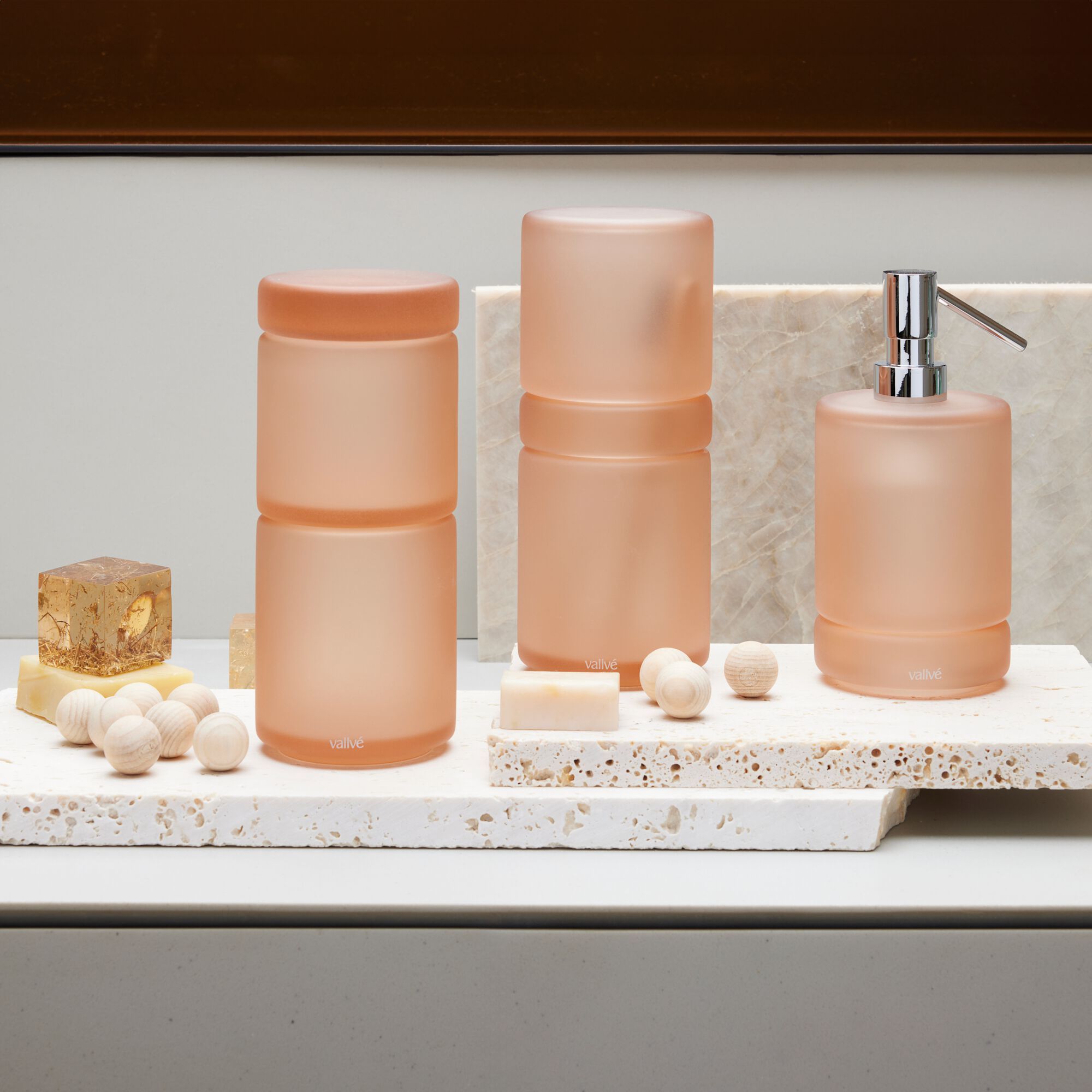 Держатель для хлопка из смолы с крышкой Vallvé LUNA ARCH-00007462 - Вид №3