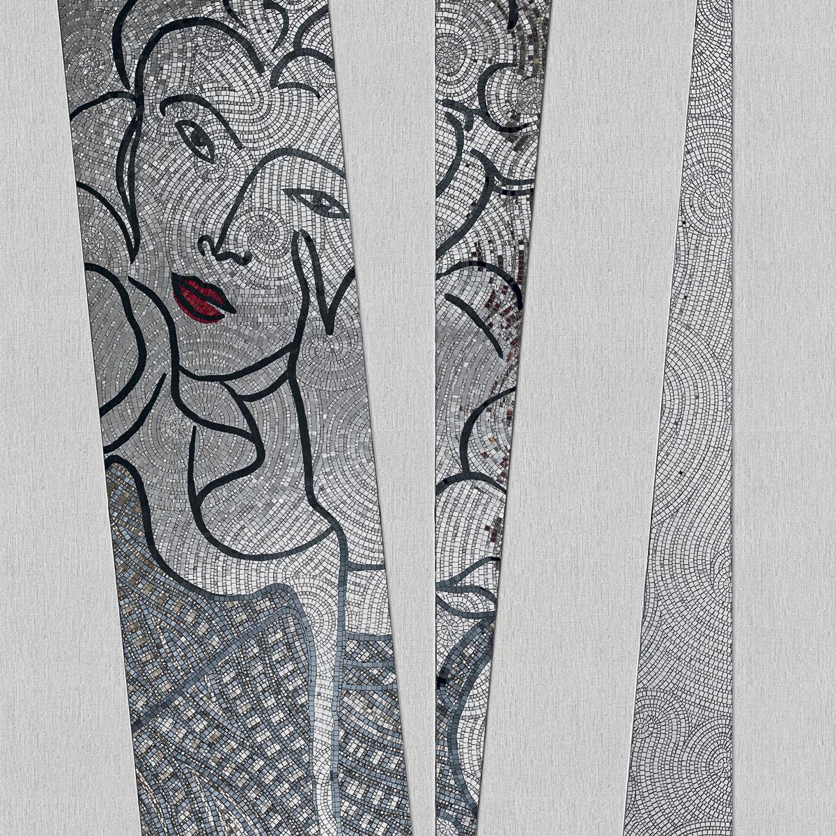 SICIS Atlas Black Per-Grey Vetrite Tile sun-id-1991300 - Вид №77