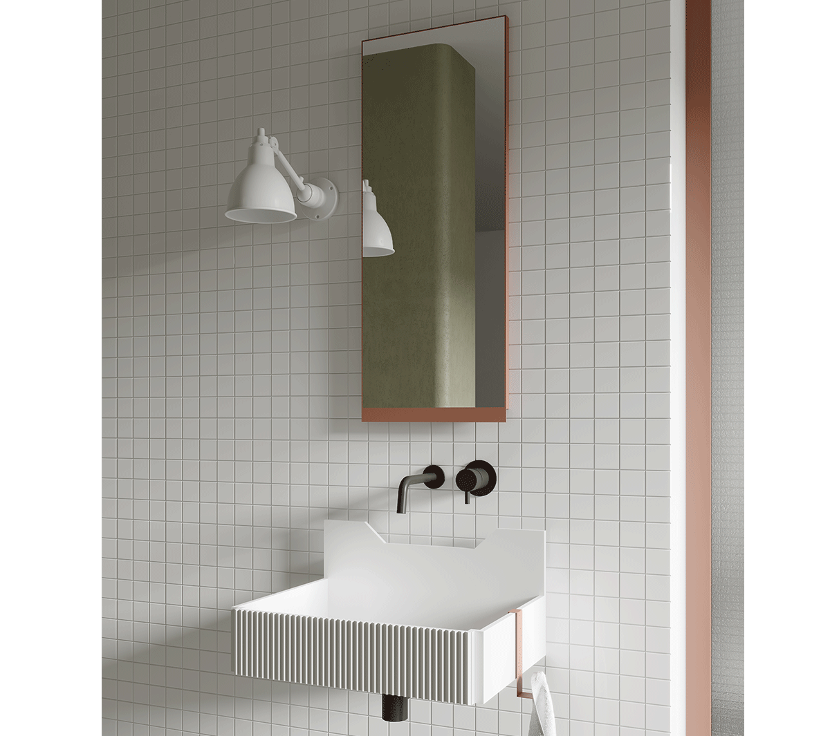 Ex.T FRIEZE Настенное зеркало в металлической раме EXFRIEZESPM/5020 - Вид №2