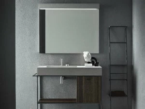 NOVELLO Тумба под умывальник из бетона с зеркалом Craft 2.0