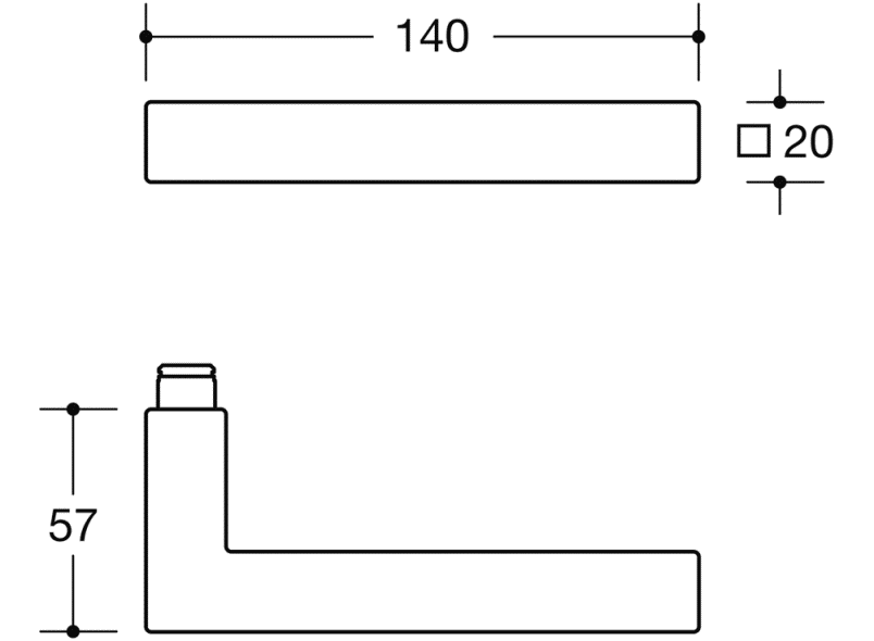100XAH03.1A5 Сменный комплект модели 101x HEWI Beschläge für Außentüren  - Вид №5