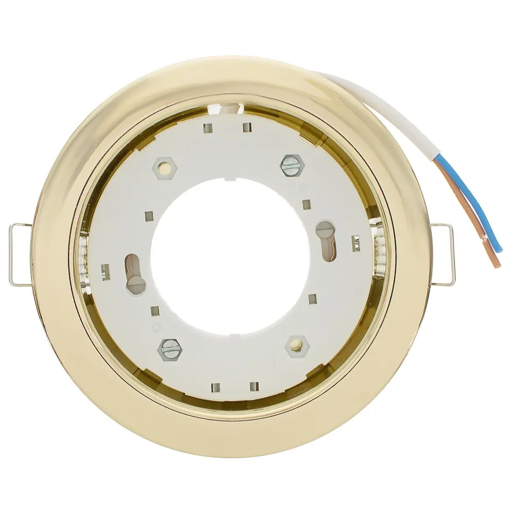 Светильник встраиваемый R75 GХ53 13 Вт цвет золото СВЕТКОМПЛЕКТ STLM-2153219 - Вид №2
